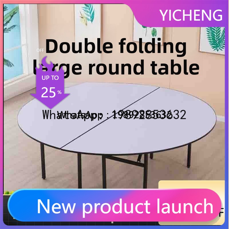 Conference Table Round - Table de banquet pliante X8 pour