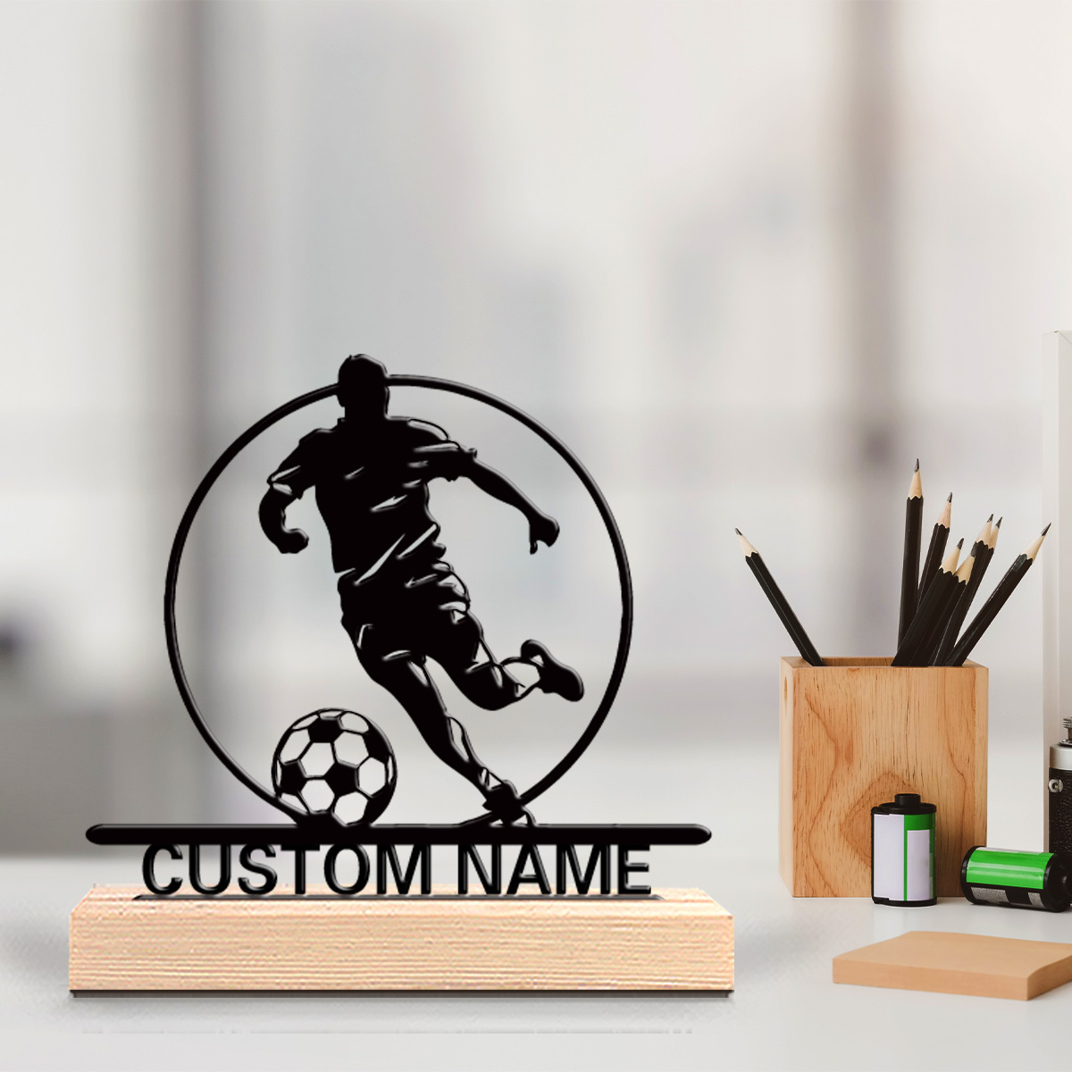 Office Furniture Brands - Statue en métal personnalisée de joueur
