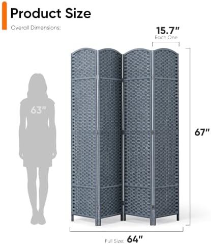 Paravent d'extérieur à 4 panne - Partition Screen Divider avis et prix