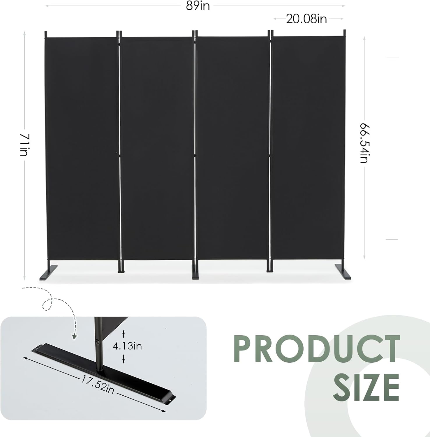 Paravent pliant à 4 panneaux d - Partition Screen Divider avis et prix