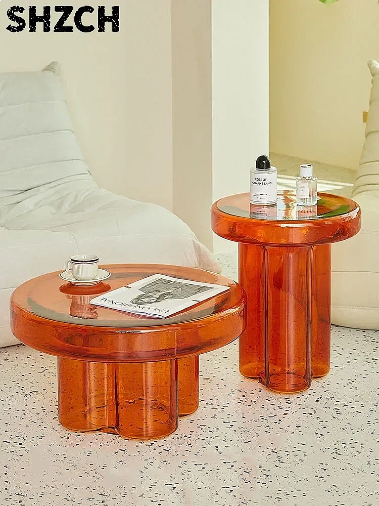 Table basse ronde en verre de  - Conference Table Round avis et prix