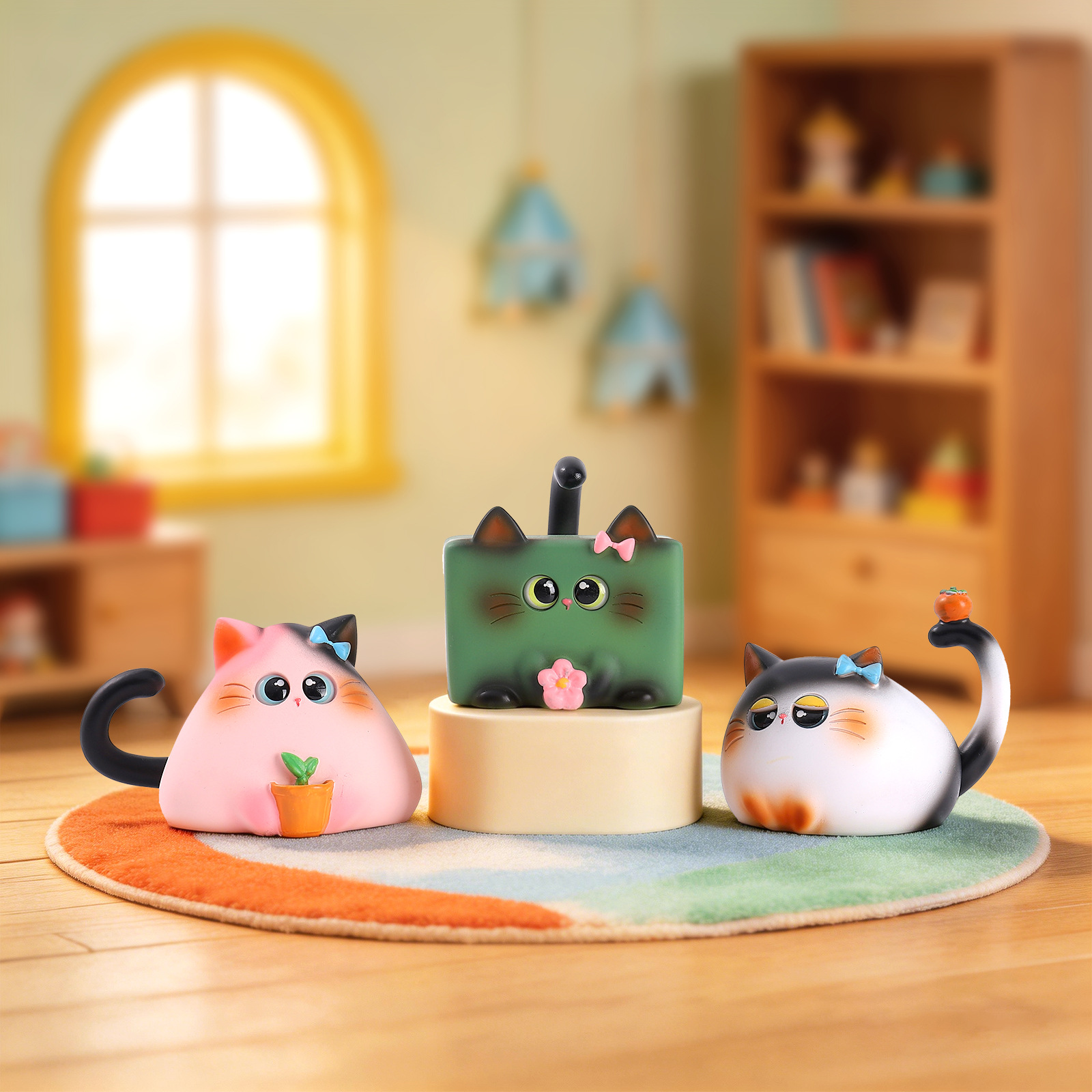 Figurine de chat en résine pou - Office Furniture Brands avis et prix