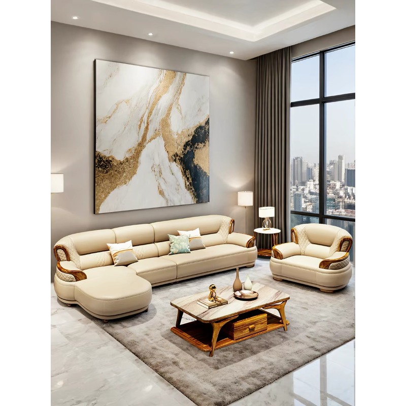 Nouveau canapé d'angle en cuir - Office Furniture Luxury avis et prix