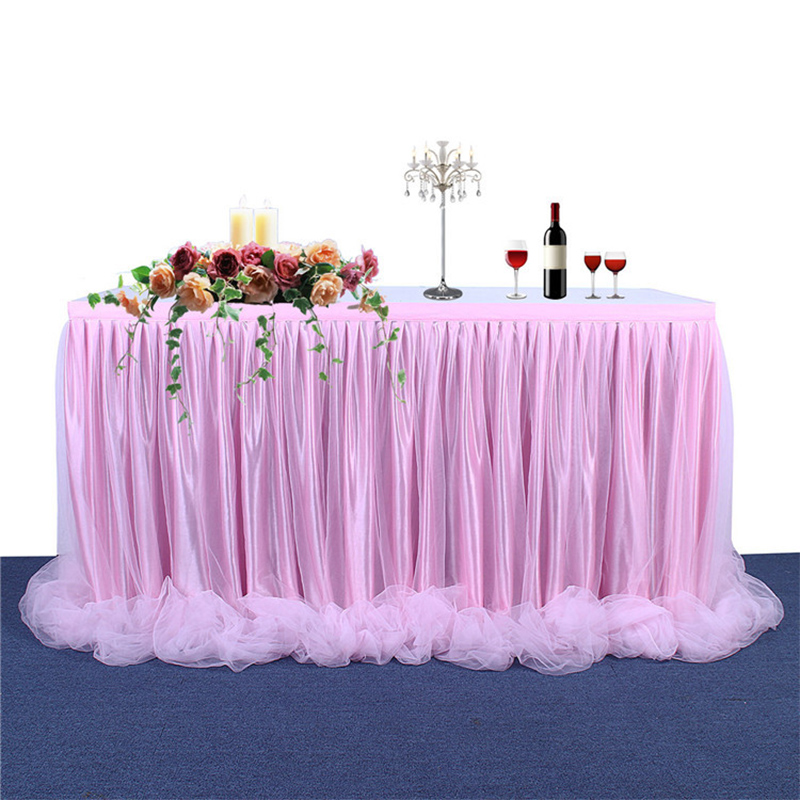 Jupe de table violette pour fê - Conference Table Round avis et prix