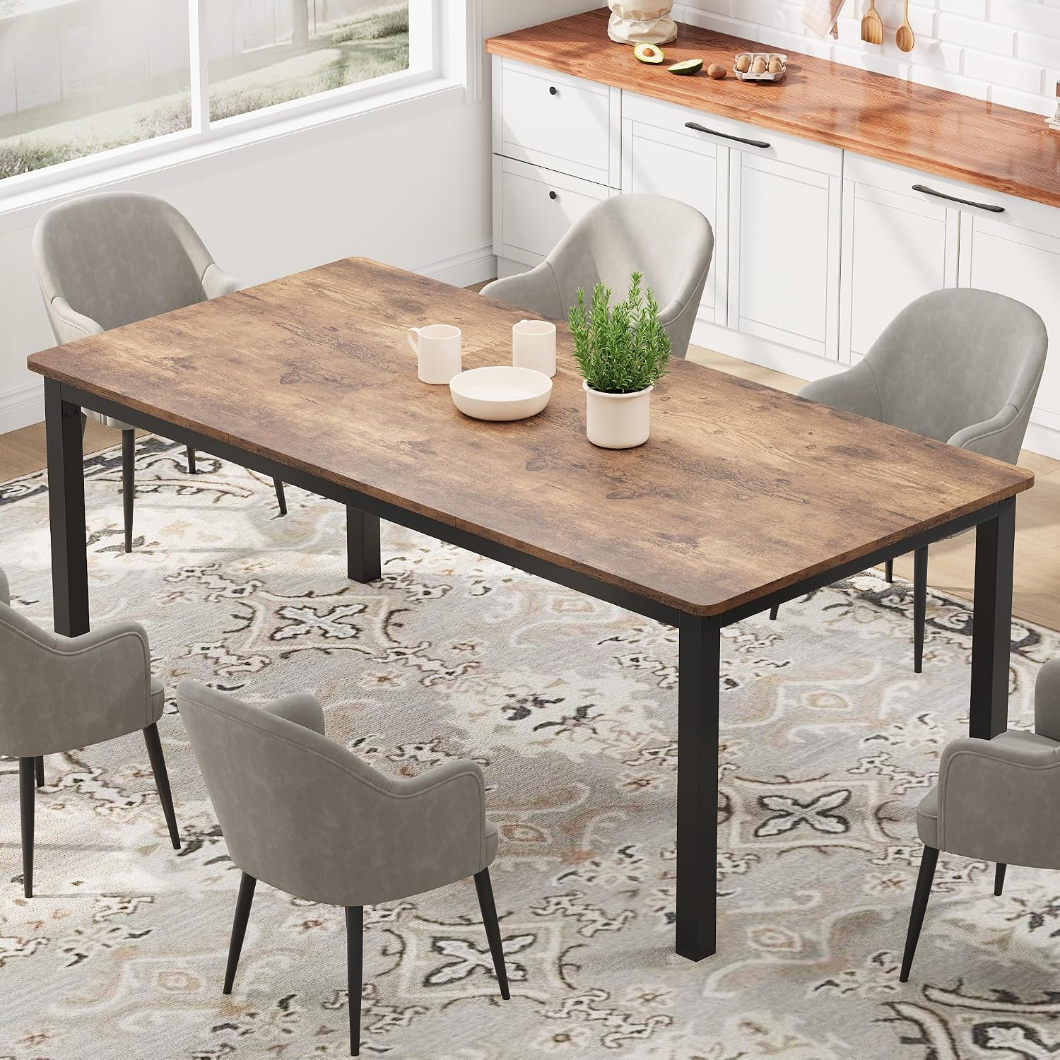 Table de salle à manger indust - Conference Table Round avis et prix