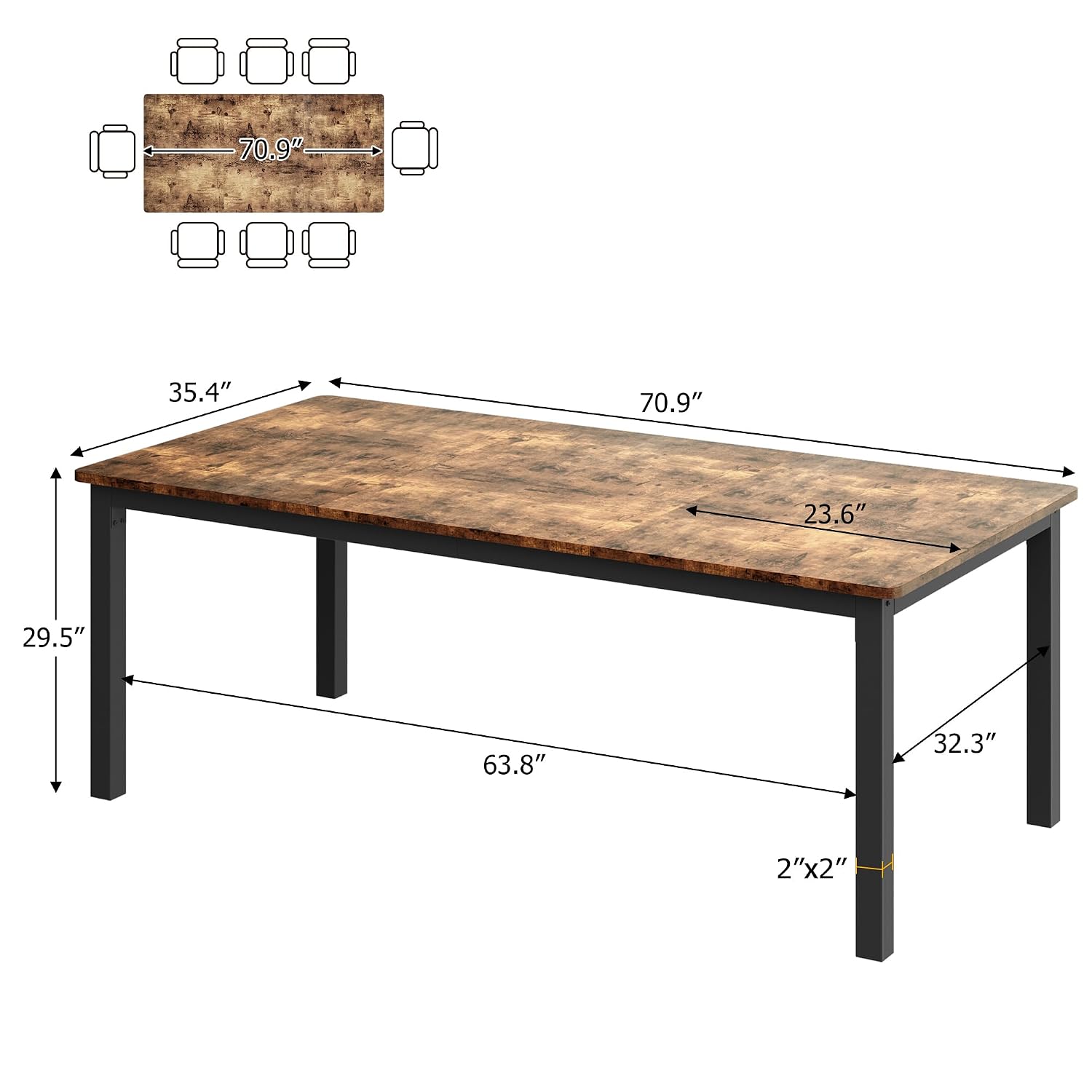 Table de salle à manger indust - Conference Table Round avis et prix