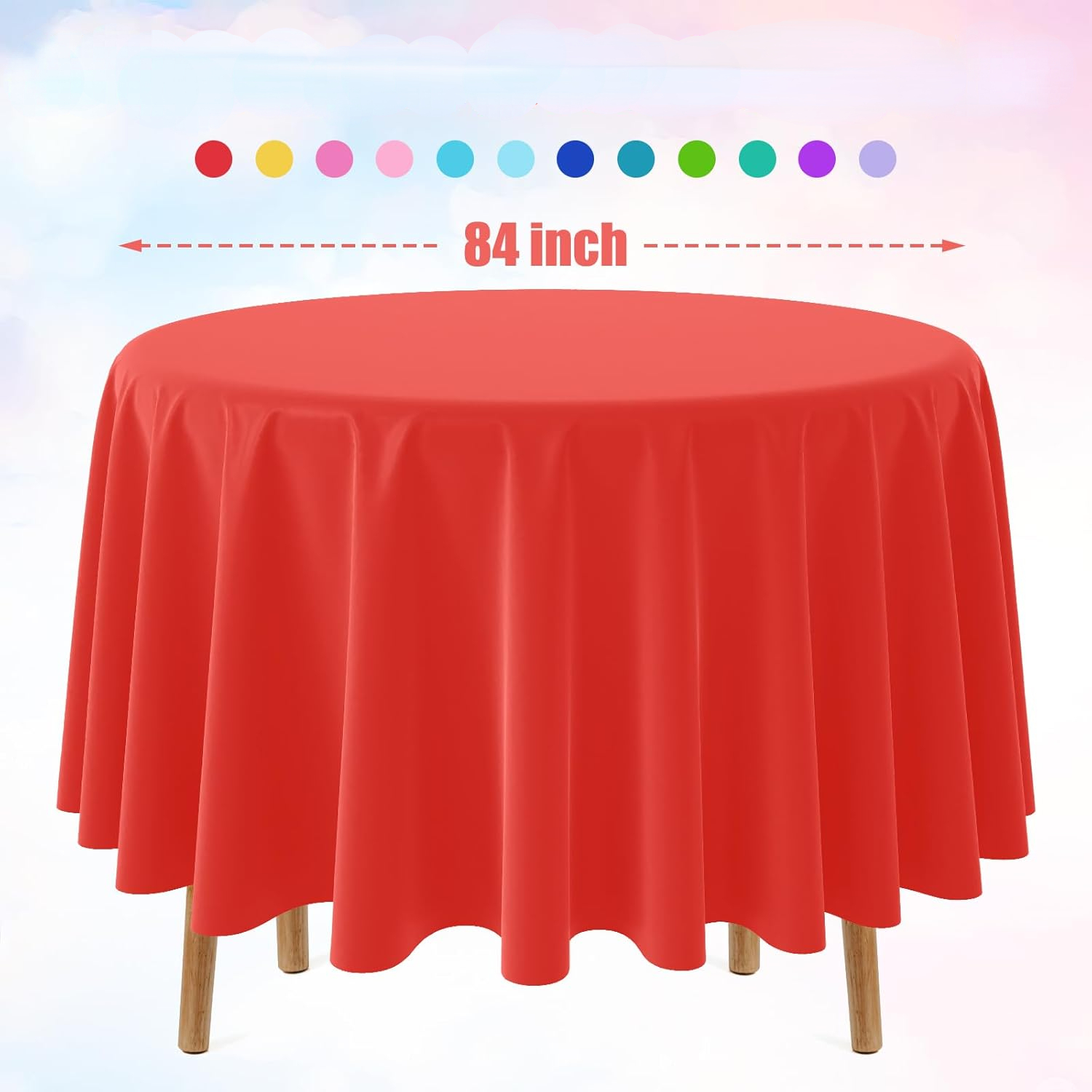 Nappe ronde jetable de couleur - Conference Table Round avis et prix